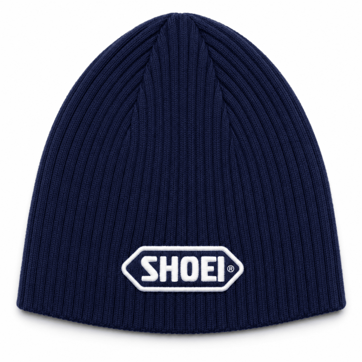 SHOEI Navy & White Ribbed BeanieMerchandiseSHOEI UK