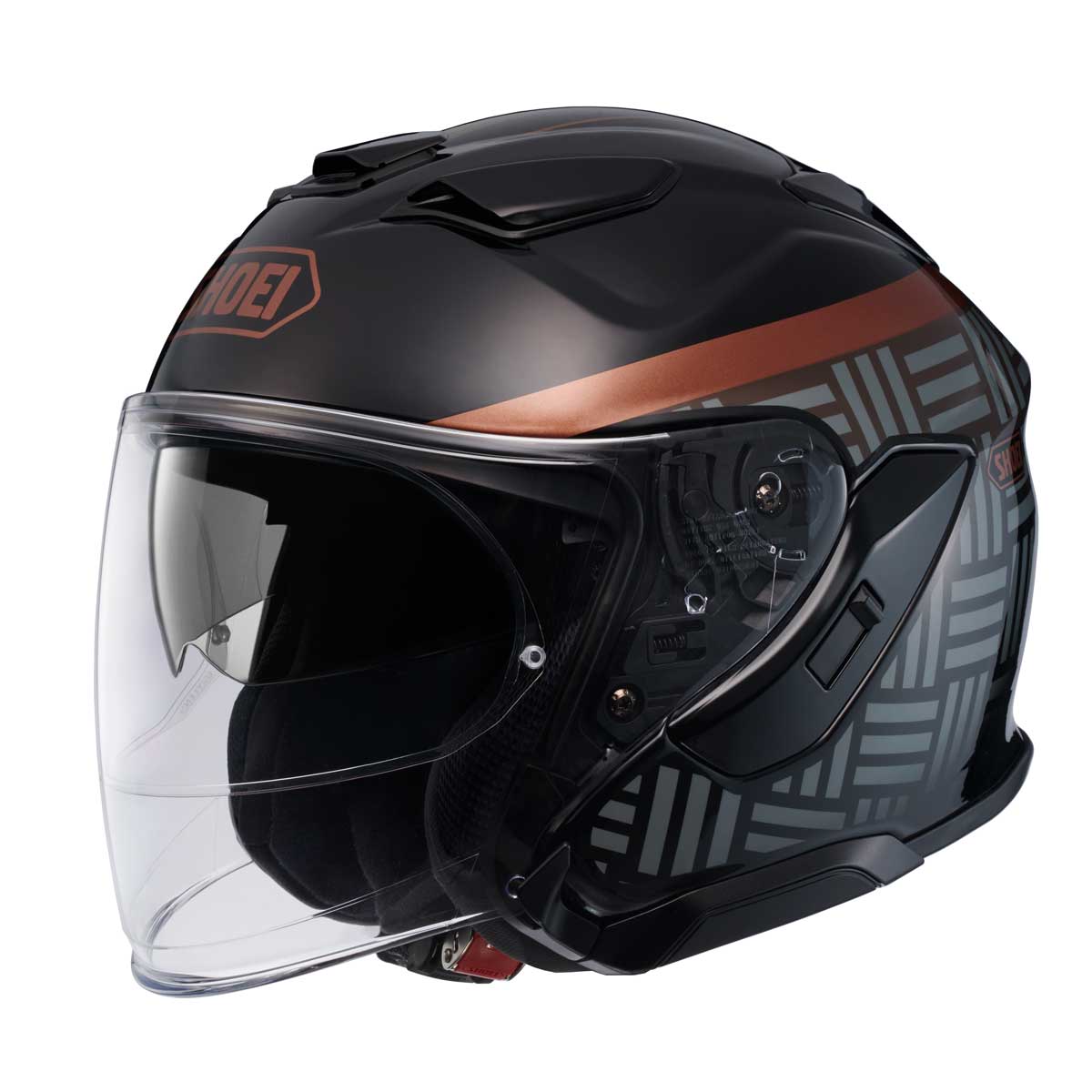 buy shoei helmet uk J-Cruise 3 Inspired TC1 Black Shoei Motorcycle Helmets | FREE