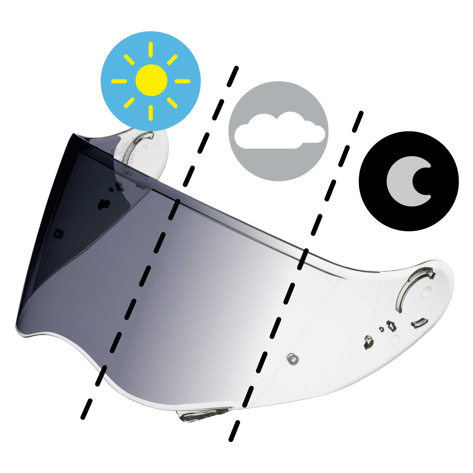 CNS - 2 FI - TEC Photochromic VisorVisorsSHOEI UK