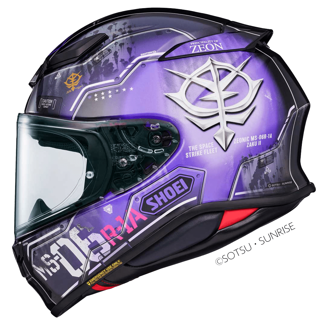 NXR2 MS - 06R - 1A Black Tri - Star's Zaku II H - MOB TC - 12 HelmetHelmetSHOEI UK