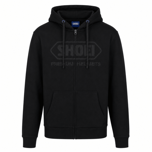 SHOEI Black Zipped HoodieMerchandiseSHOEI UK
