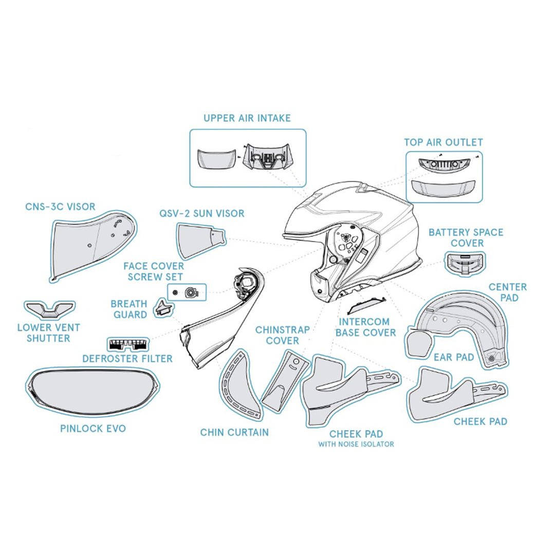 shoei neotec 2 breath guard Shoei Neotec 3 Fragments TC-2 Helmet