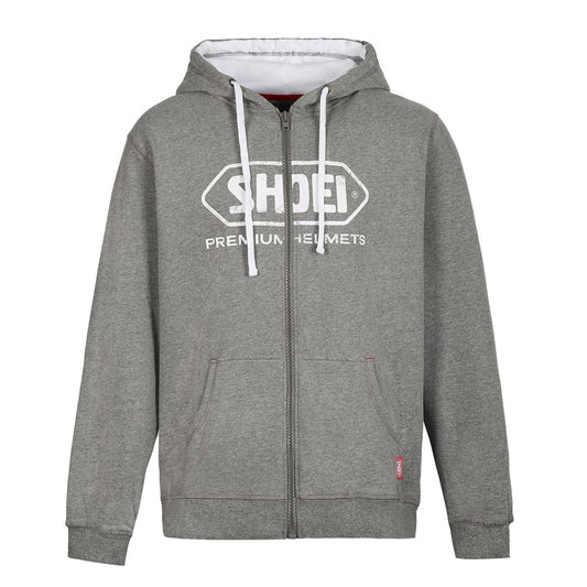 SHOEI Vintage 2 Zip - Up Hoodie - GreyHoodiesSHOEI UK