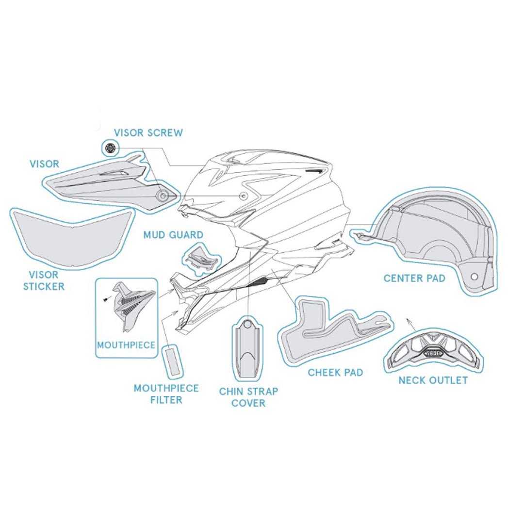 VFX - WR 06 Plain White HelmetHelmetSHOEI UK